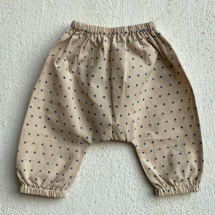 WHITEWATER KIDS UNISEX ORGANIC ZOO INDIGO RAIDANA JHABLA WITH MATCHING PANTS