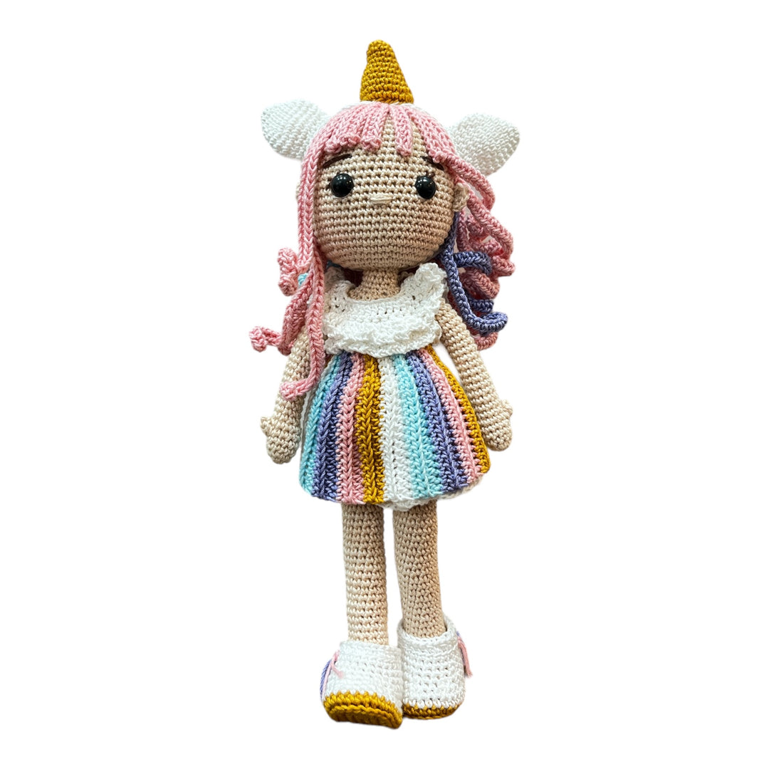 Crochet Toy - Rainbow Unicorn