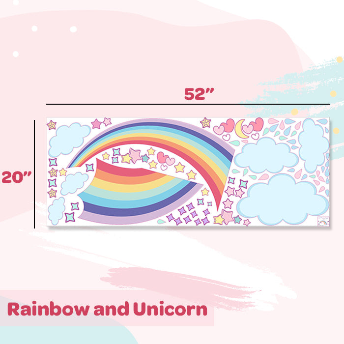 Rainbow & Clouds Wall Stickers for Kids
