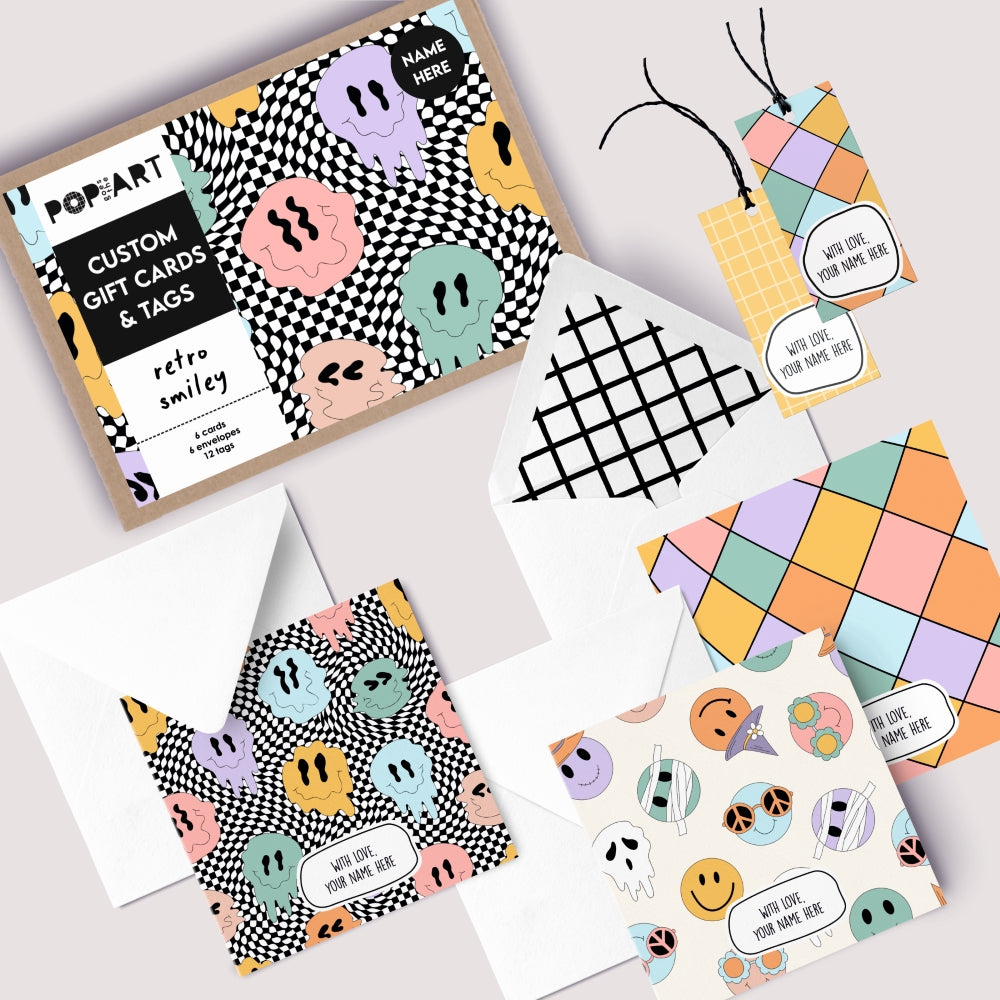 Gift Cards & Tags | Retro Smiley