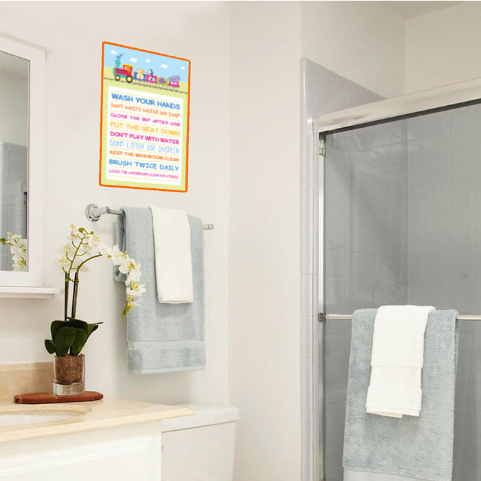 Ride to the Washroom Frames for Wall
