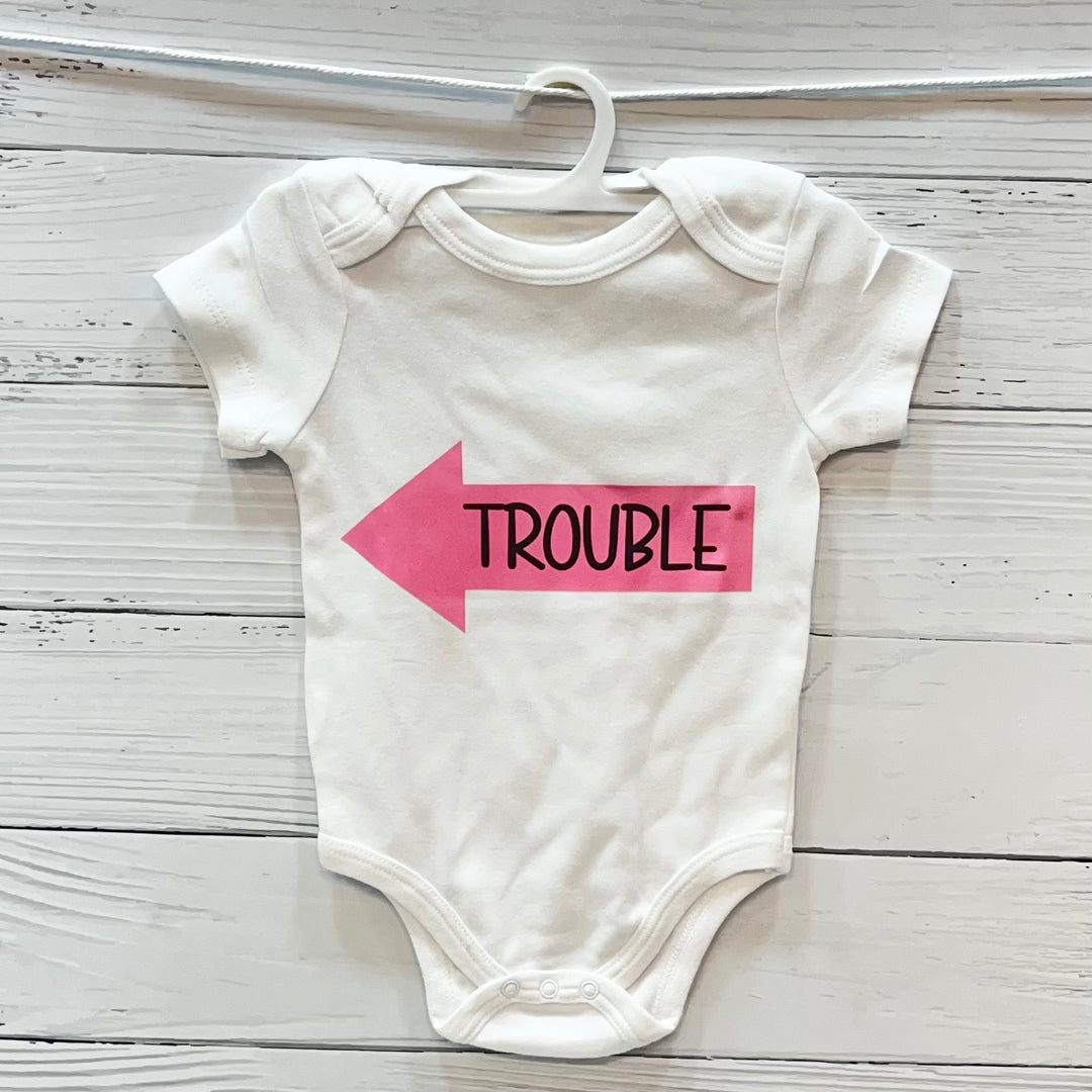 Romper & Tshirt Set - Twinning Trouble