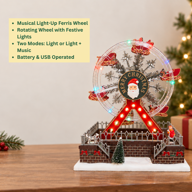 Rotating Musical LED Ferris Wheel