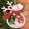Rustic Rudolph Ornament - Snowman