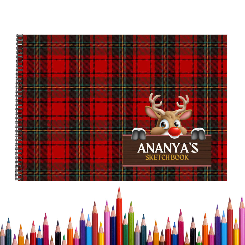 X'mas Plaid Sketch Book