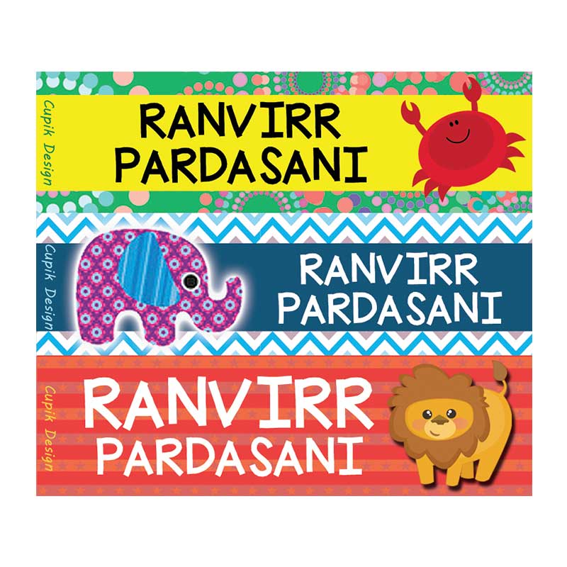 Baby Animals 2 Name Stickers