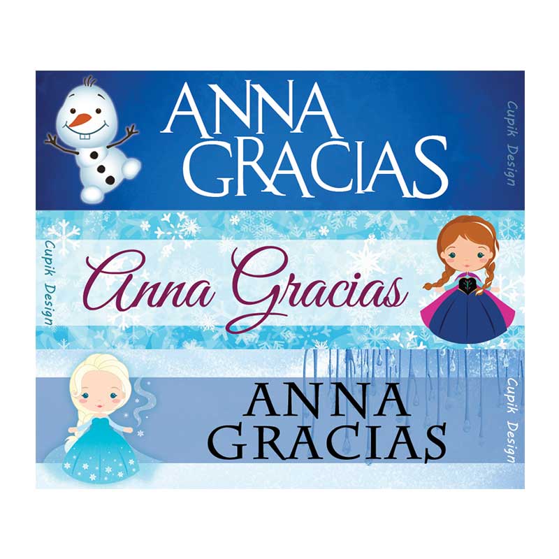 Frozen Waterproof Stickers - Rectangular