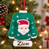 Santa Sweater Felt Ornament