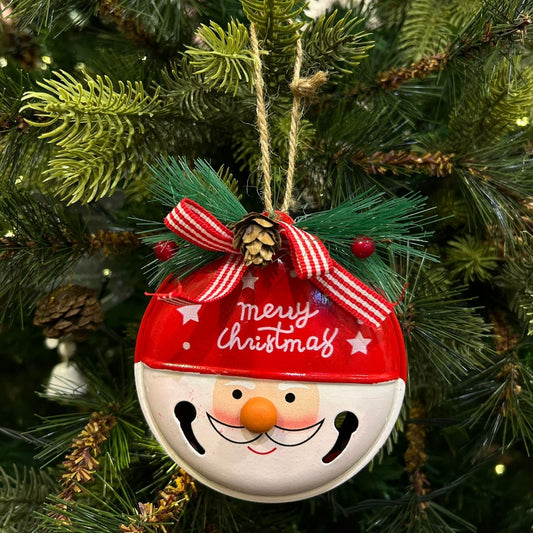 Babble Wrap Santa's Chiming Circle Ornament