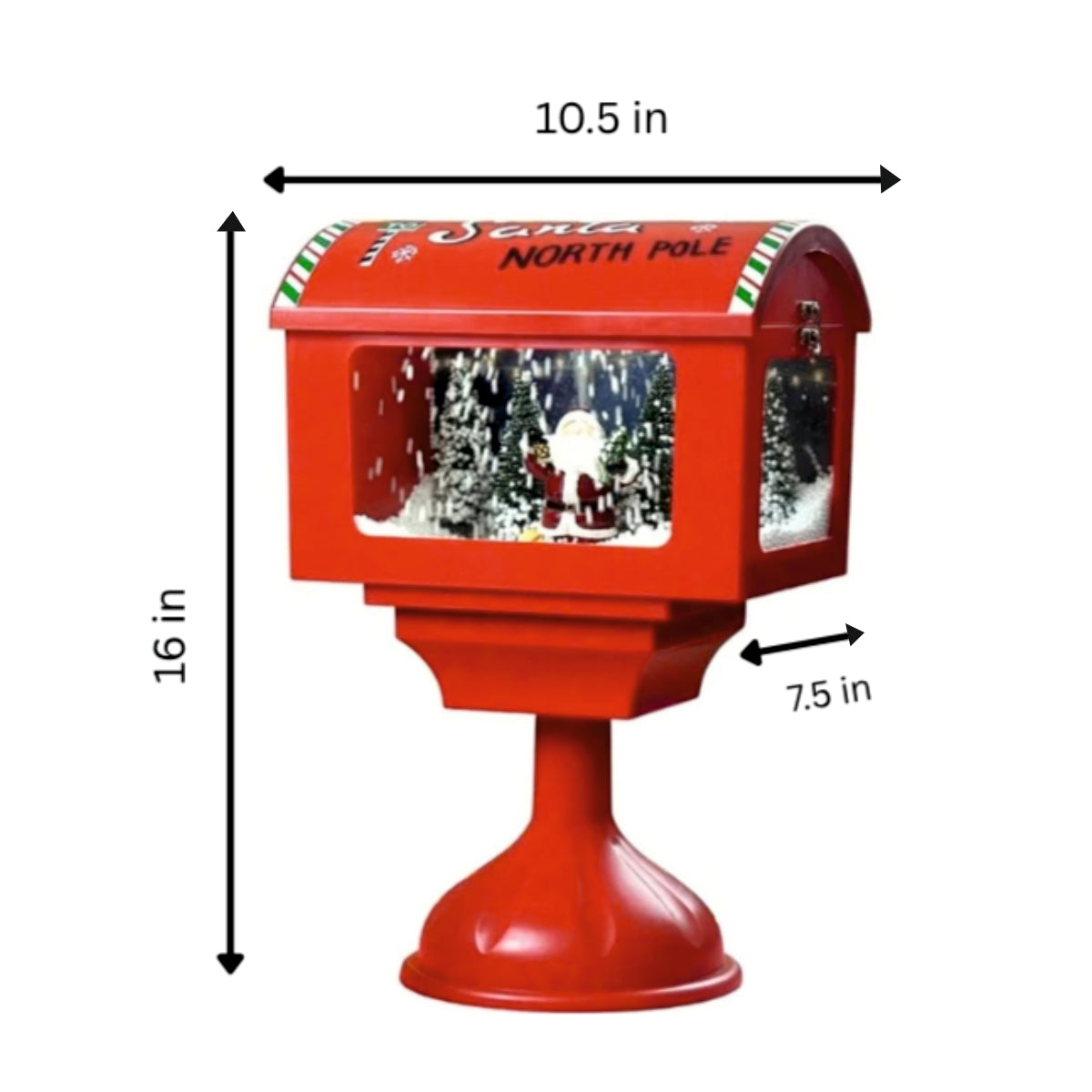 Santa’s Merry Mail Musical Snowfall Box