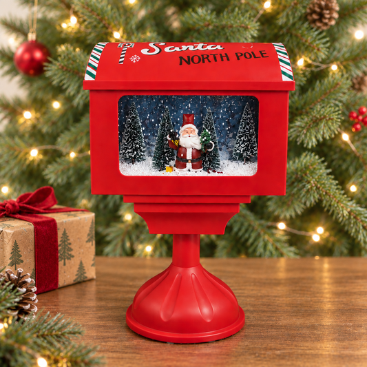Santa’s Merry Mail Musical Snowfall Box