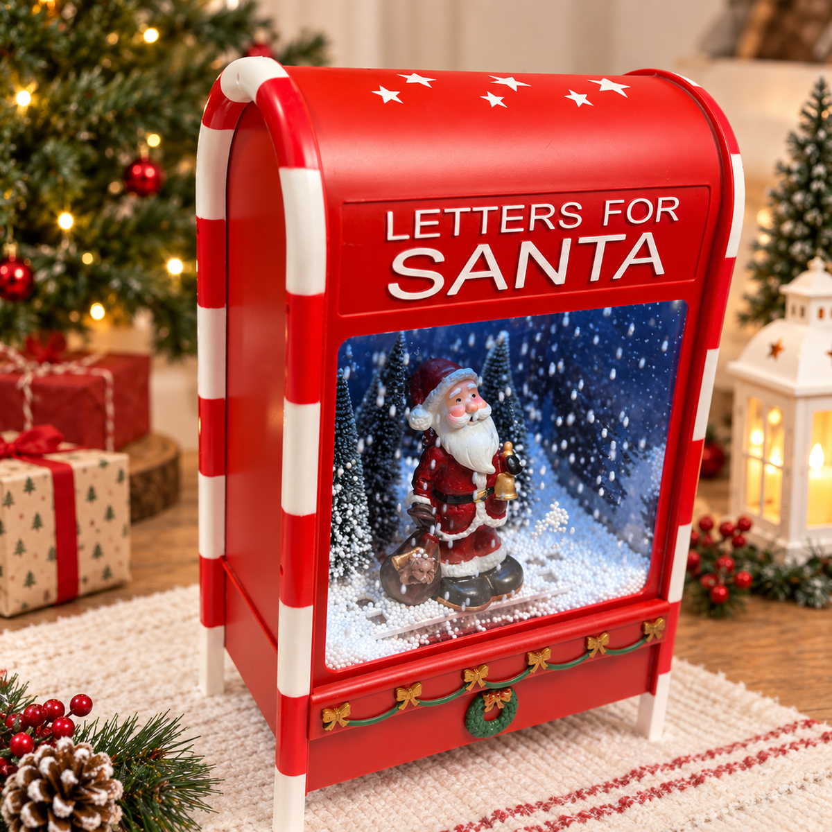 Santa’s Musical Snowfall Letter Box – Grand