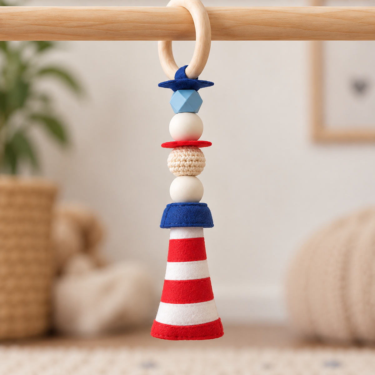 Seaside Smiles – Wooden Baby Play Gym