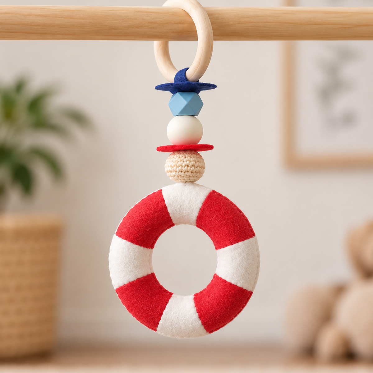 Seaside Smiles – Wooden Baby Play Gym