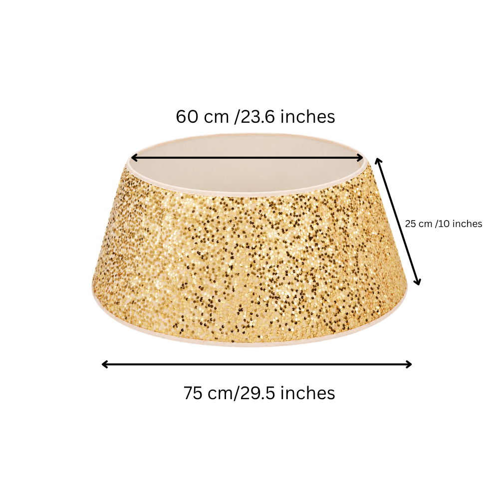 Sequins Tree Collar - Champagne Gold