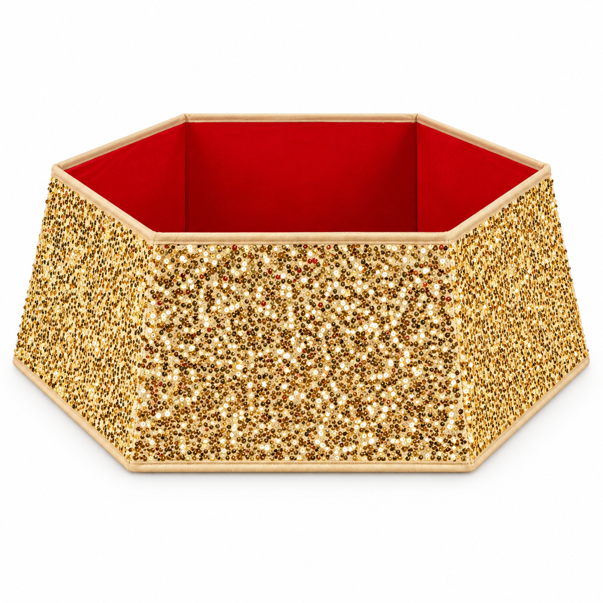 Sequins Tree Collar - Glam Gold