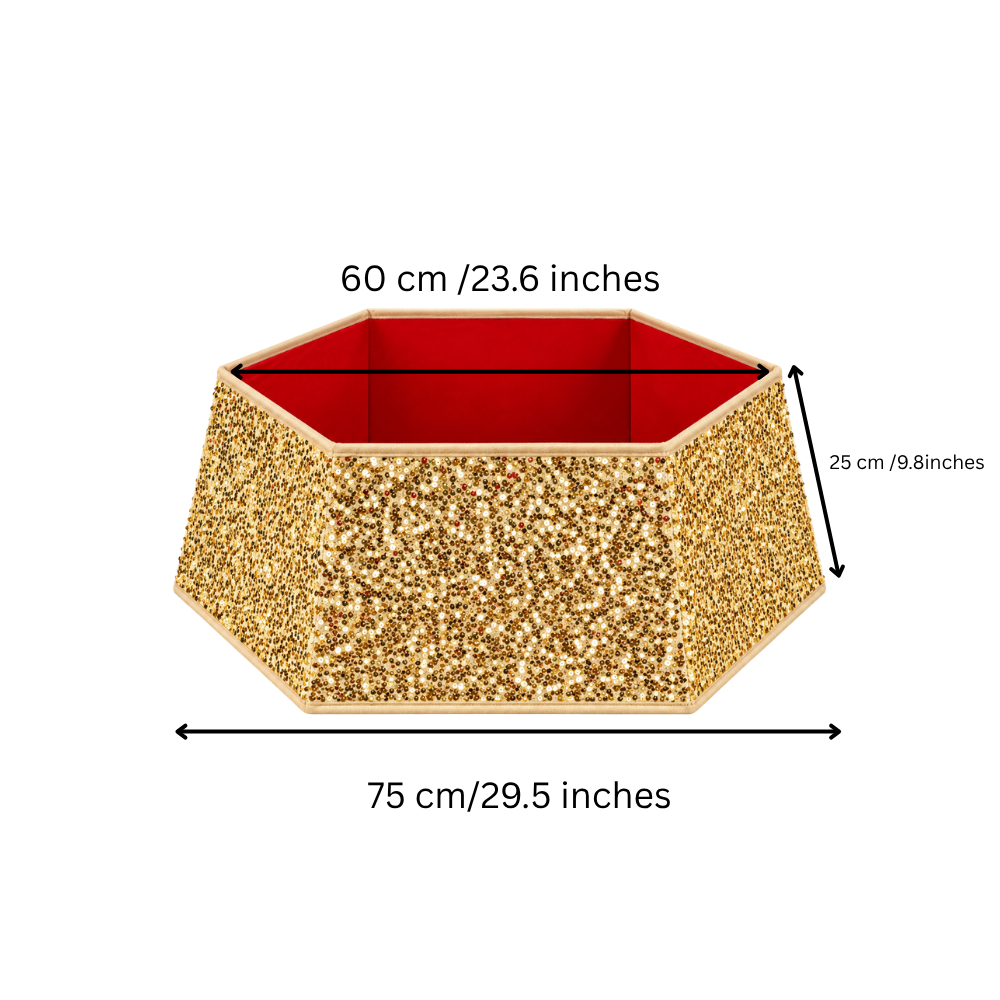 Sequins Tree Collar - Glam Gold