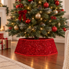 Sequins Tree Collar - Rich Burgundy