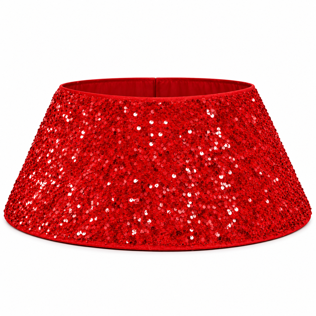Sequins Tree Collar - Royal Red