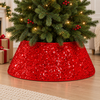 Sequins Tree Collar - Royal Red
