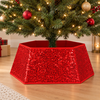 Sequins Tree Collar - Ruby Red