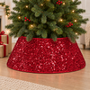 Sequins Tree Collar - Luxe  Burgundy