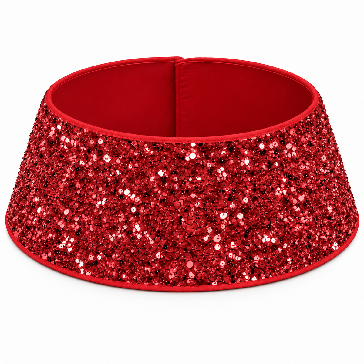 Sequins Tree Collar - Luxe  Burgundy