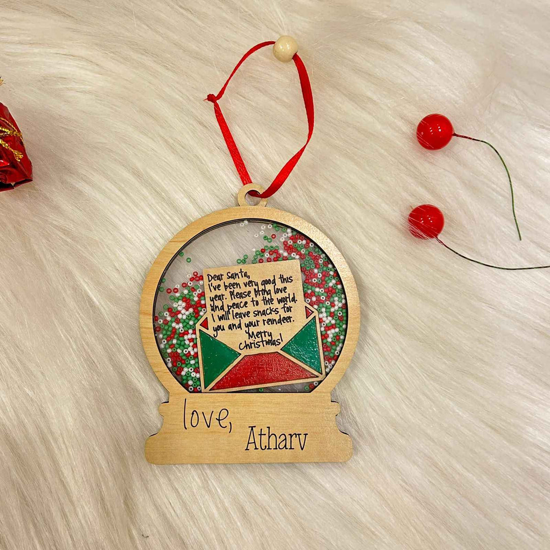 Babble Wrap Shaker Ornament- Letter To Santa