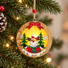 Shimmer Sphere Ornament- Merry Reindeer