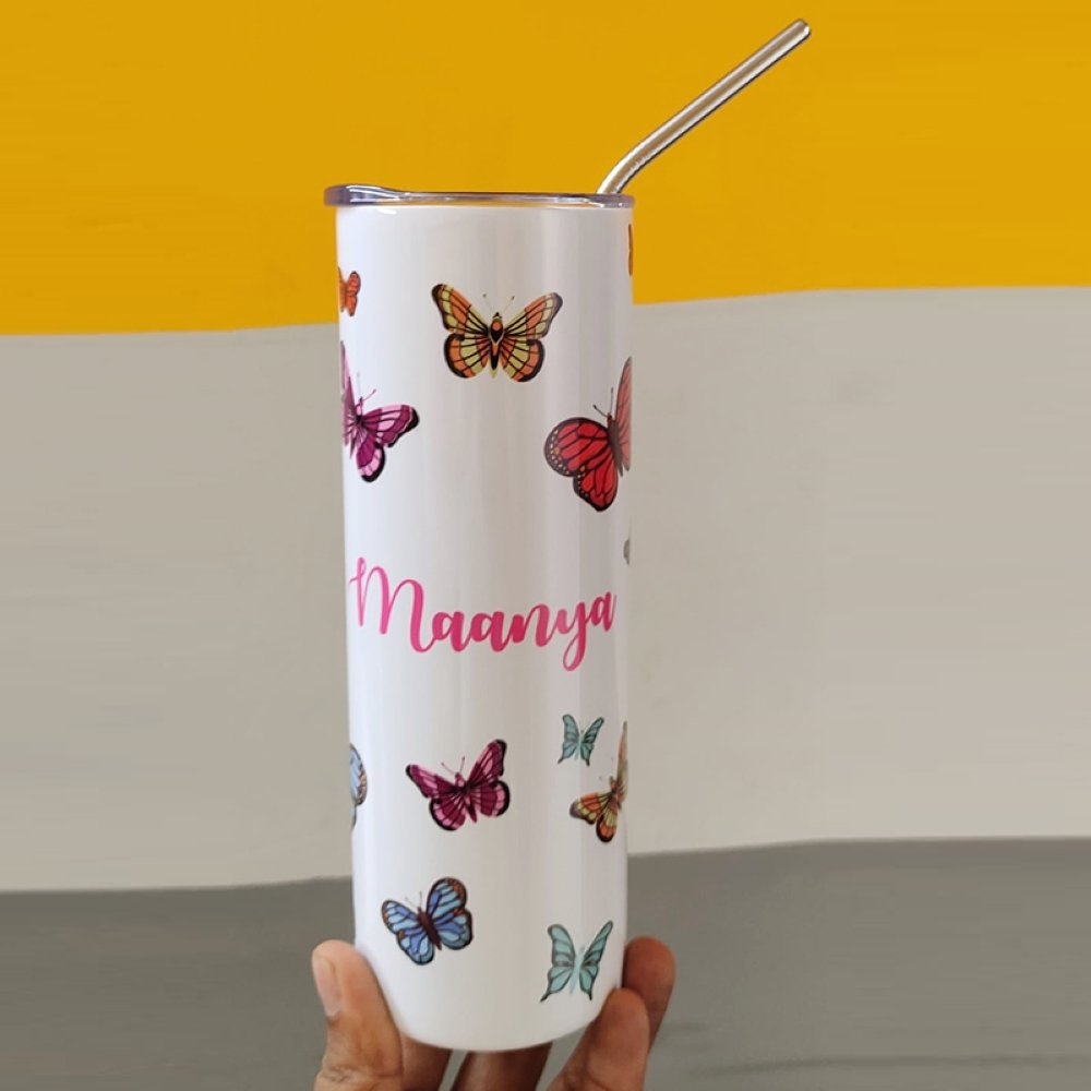 Skinny Tumbler- Butterfly