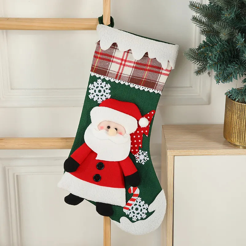 Babble Wrap Snowflake Magic Stocking (Santa)