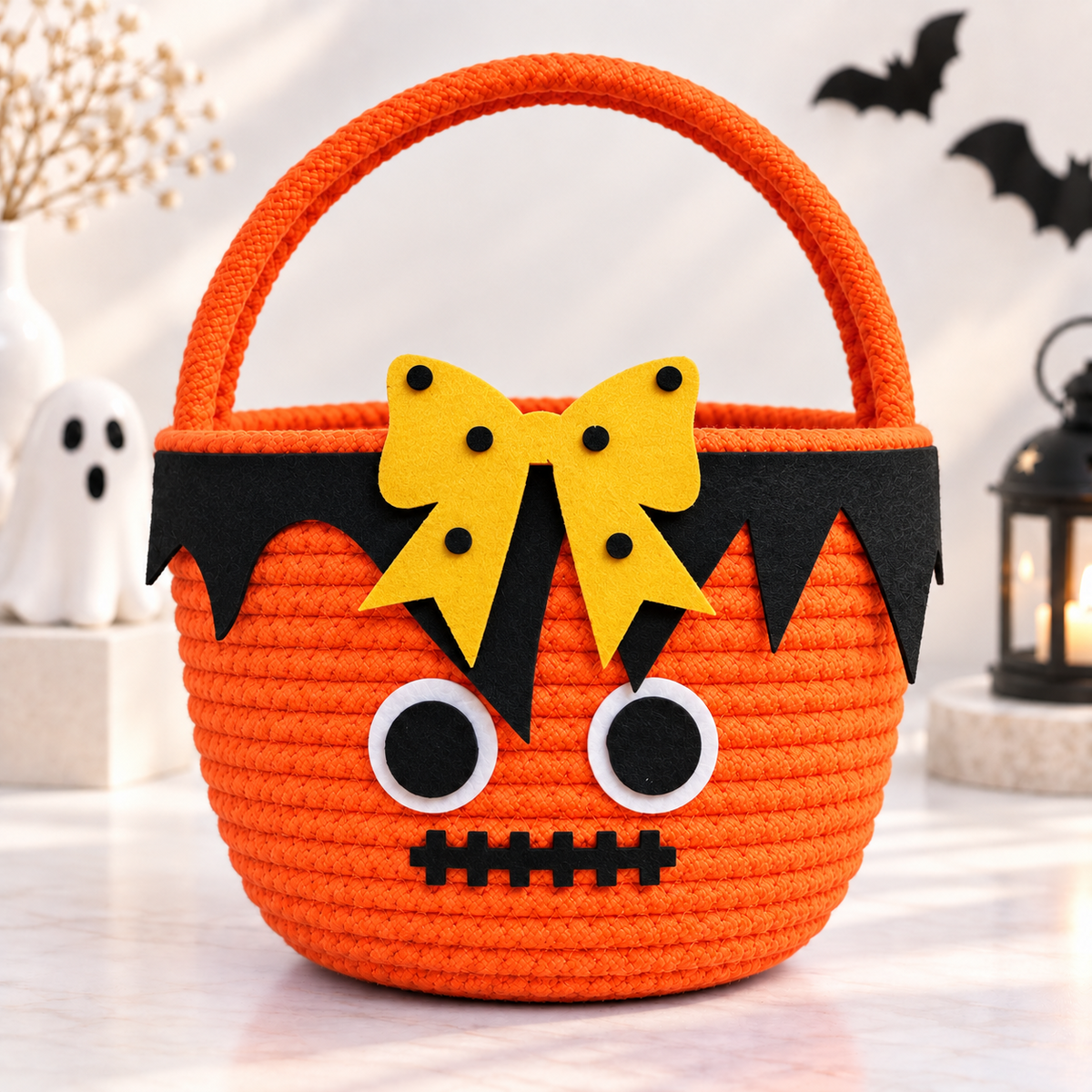 Spooky Bow Monster Basket