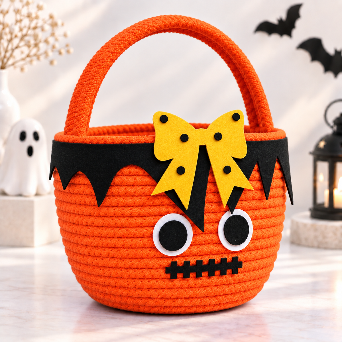 Spooky Bow Monster Basket