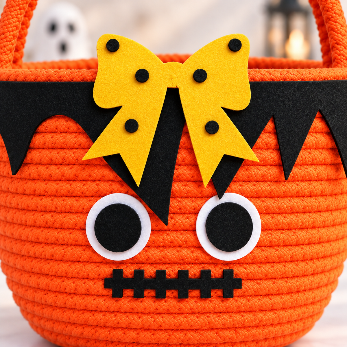 Spooky Bow Monster Basket
