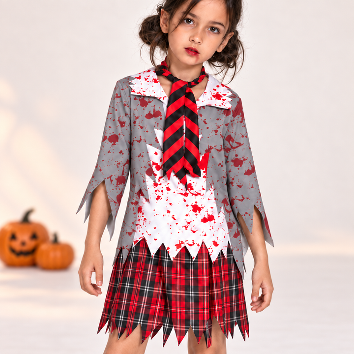 Spooky Schoolgirl Halloween Costume