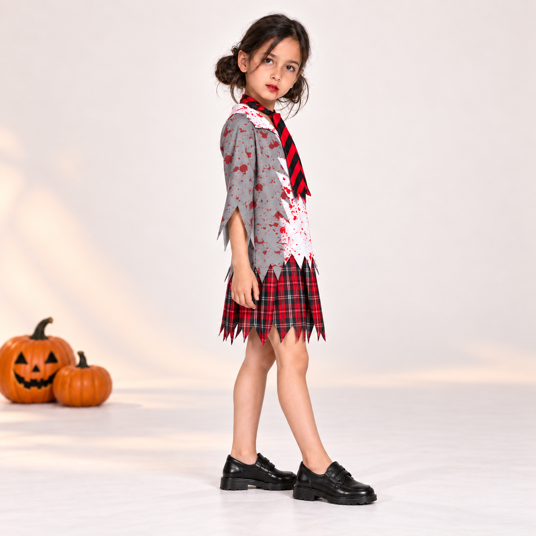 Spooky Schoolgirl Halloween Costume