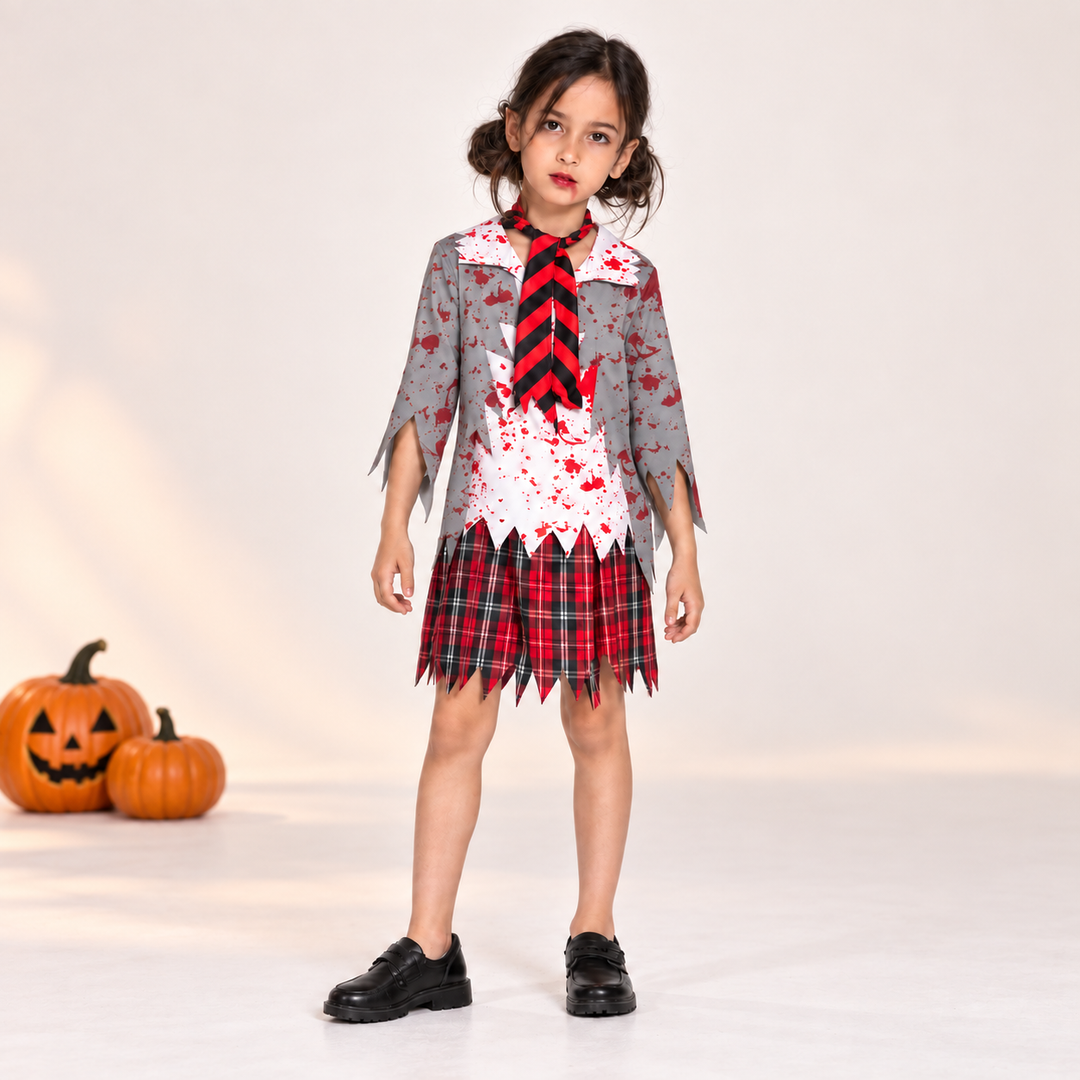 Spooky Schoolgirl Halloween Costume