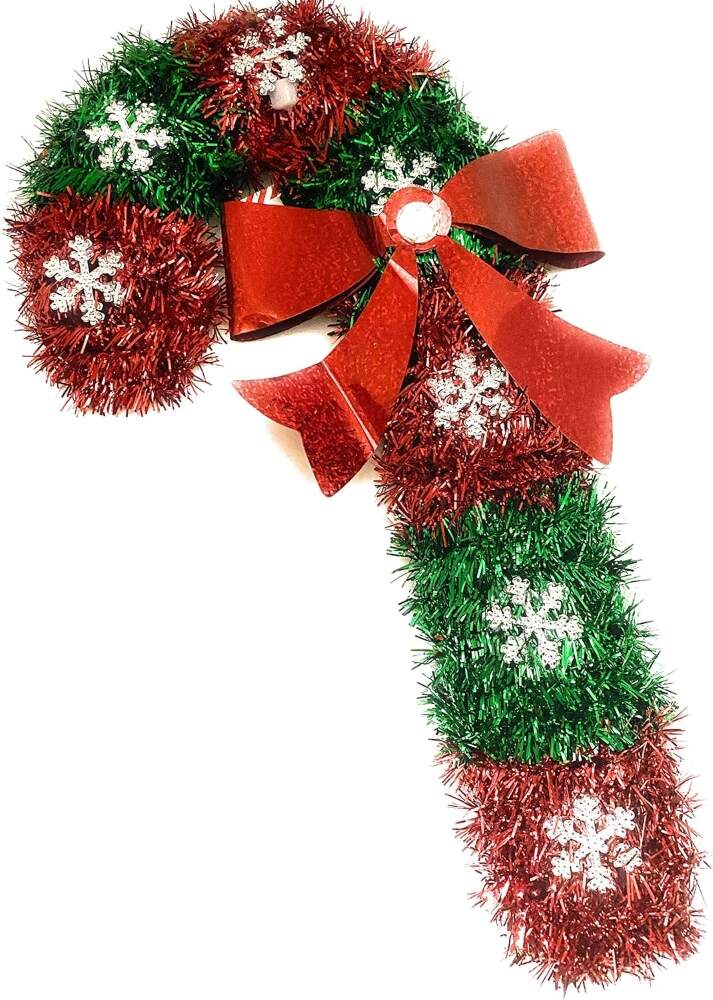 Babble Wrap Streamer Candy Cane Ornament