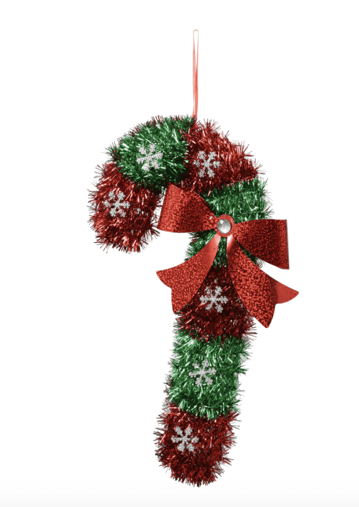 Babble Wrap Streamer Candy Cane Ornament