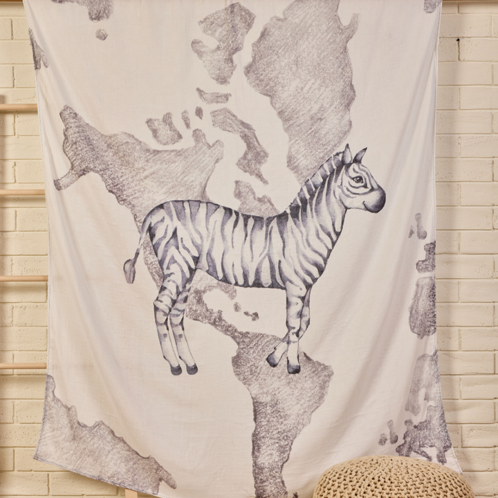 Baby It’s A Wild World Light Muslin Blanket