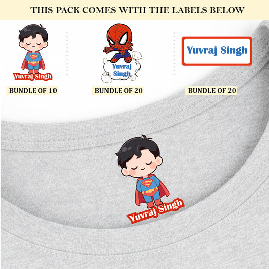 SuperKid Iron On Label ( Pack of 50 )