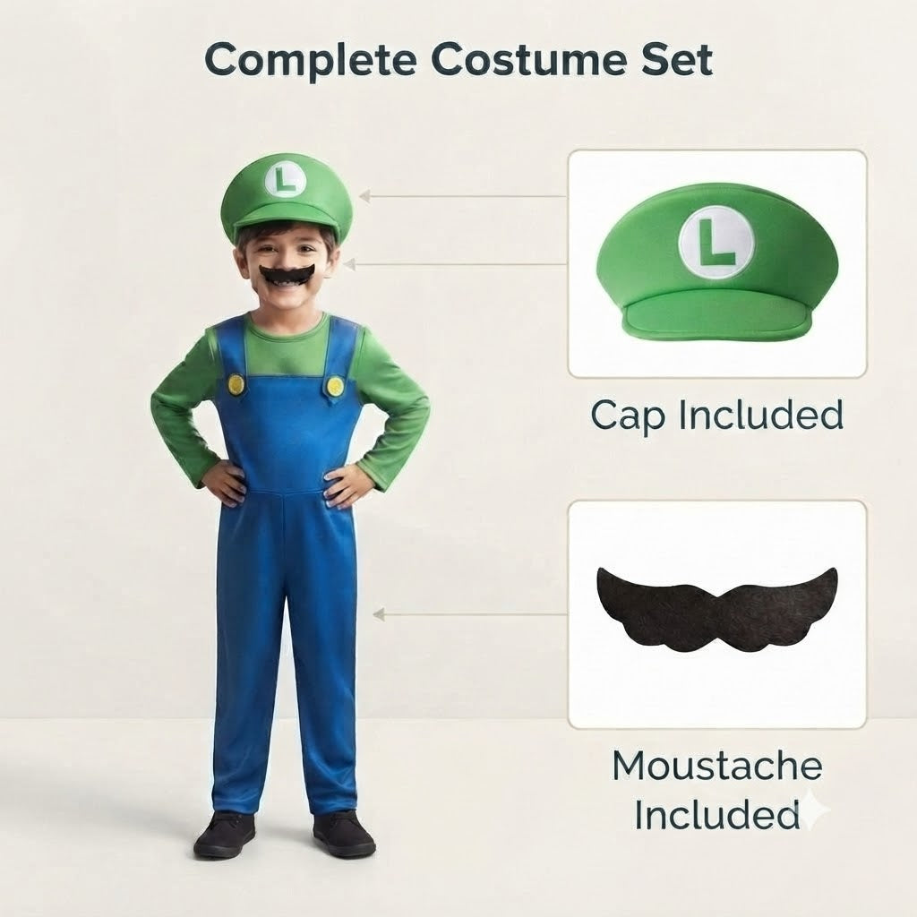Super Mario Bros Costume-Luigi