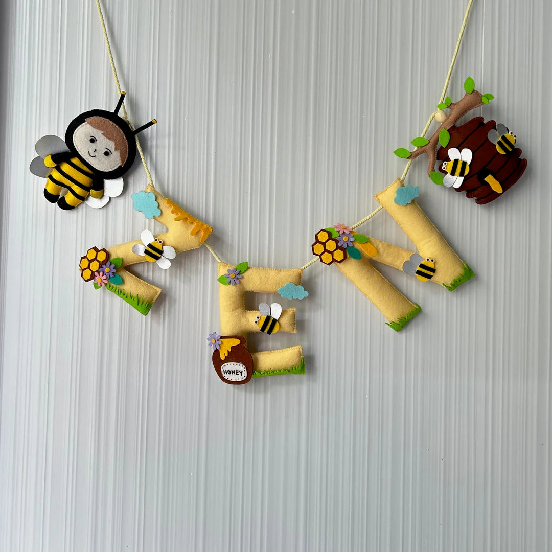 Sweet Honey Dreams Cot Mobile & Bunting Combo
