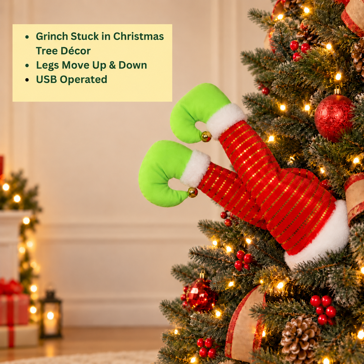 Swinging Legs - Grinch Elf
