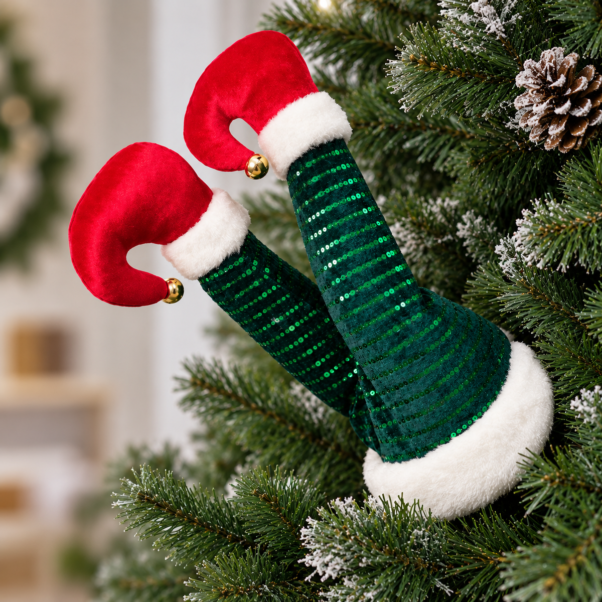 Swinging Legs - Jolly Sparkly Elf