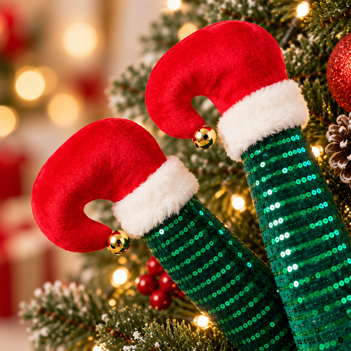 Swinging Legs - Jolly Sparkly Elf