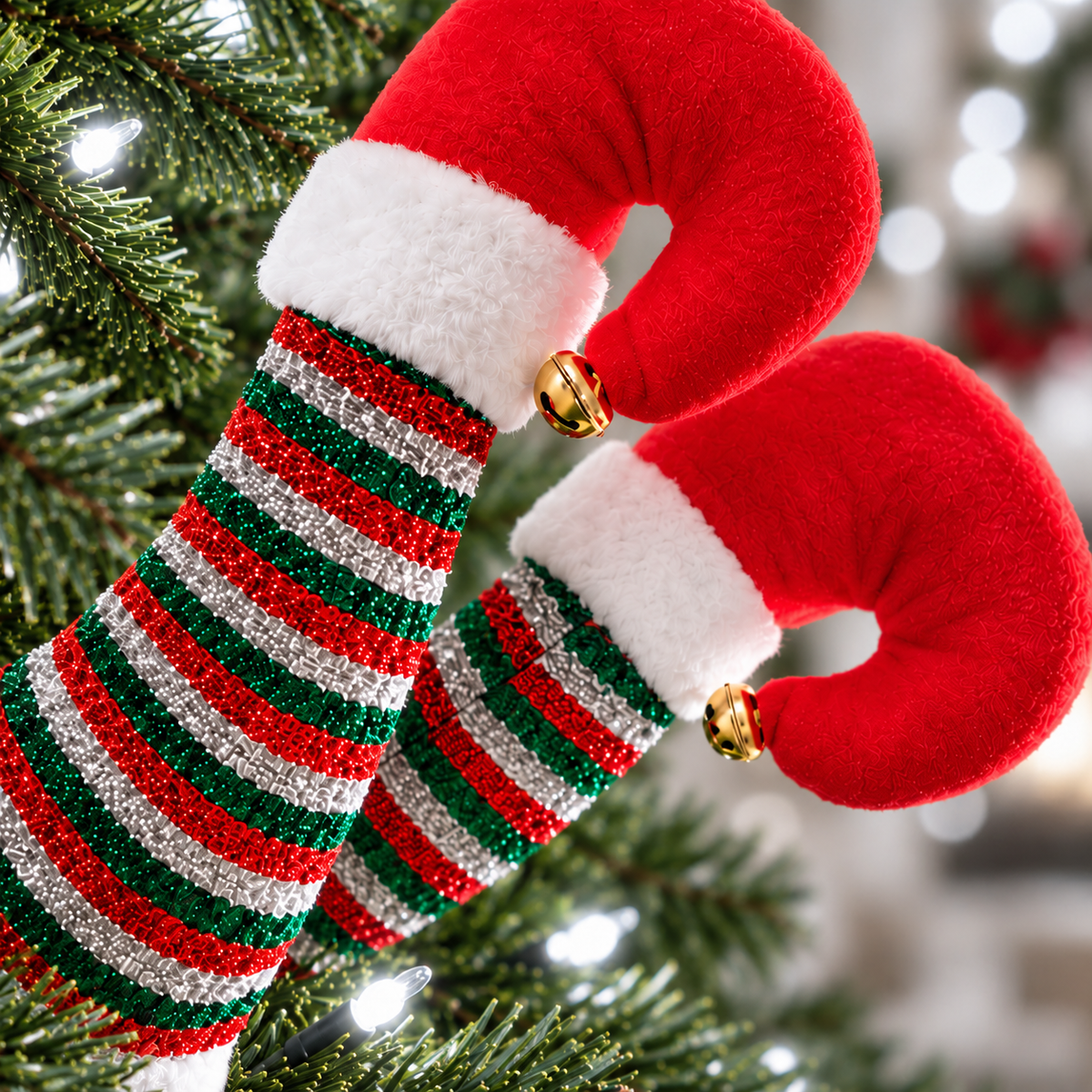 Swinging Legs - Naughty Elf