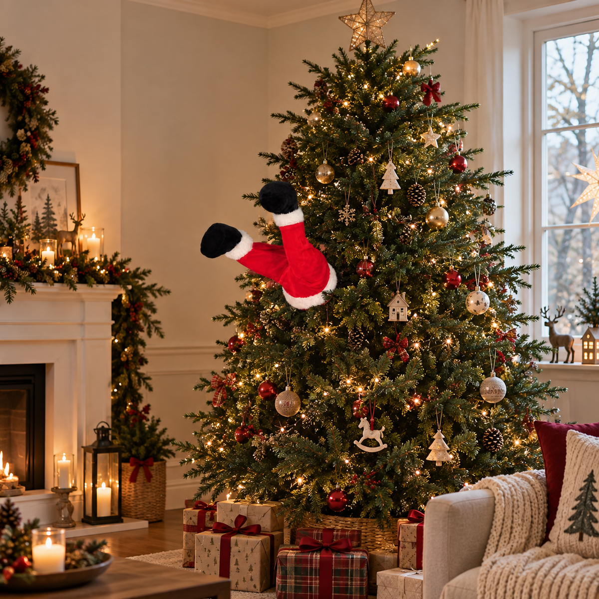Swinging Legs - Santa