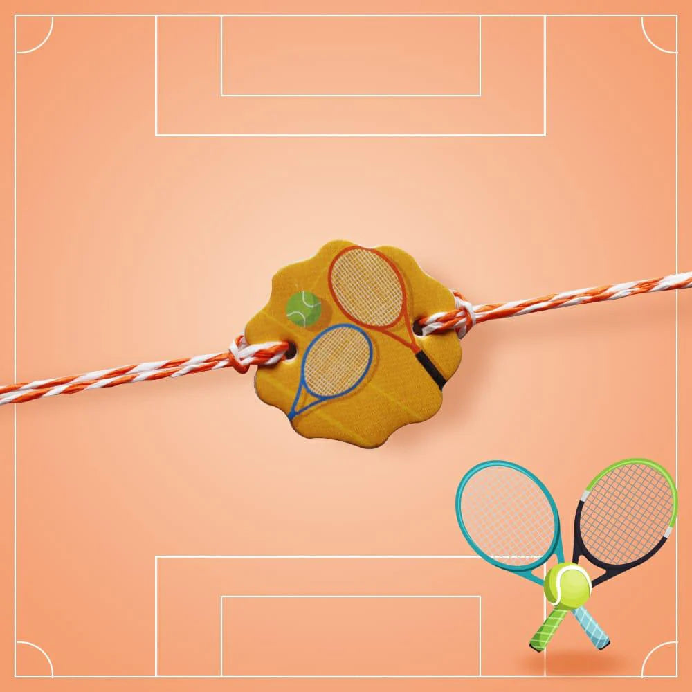 Babble Wrap Tennis Craft Rakhi