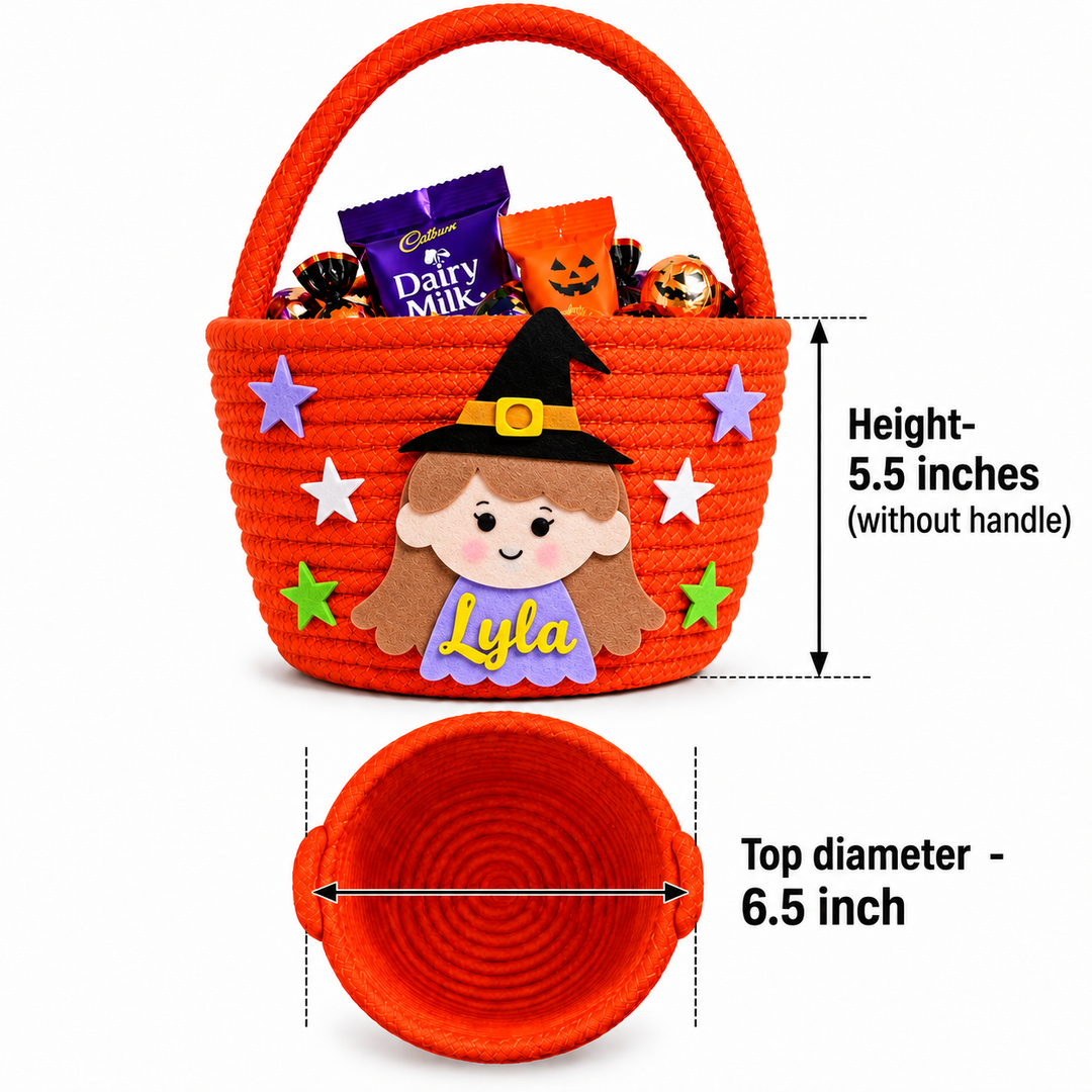 Tiny Witch Trick-or-Treat Basket